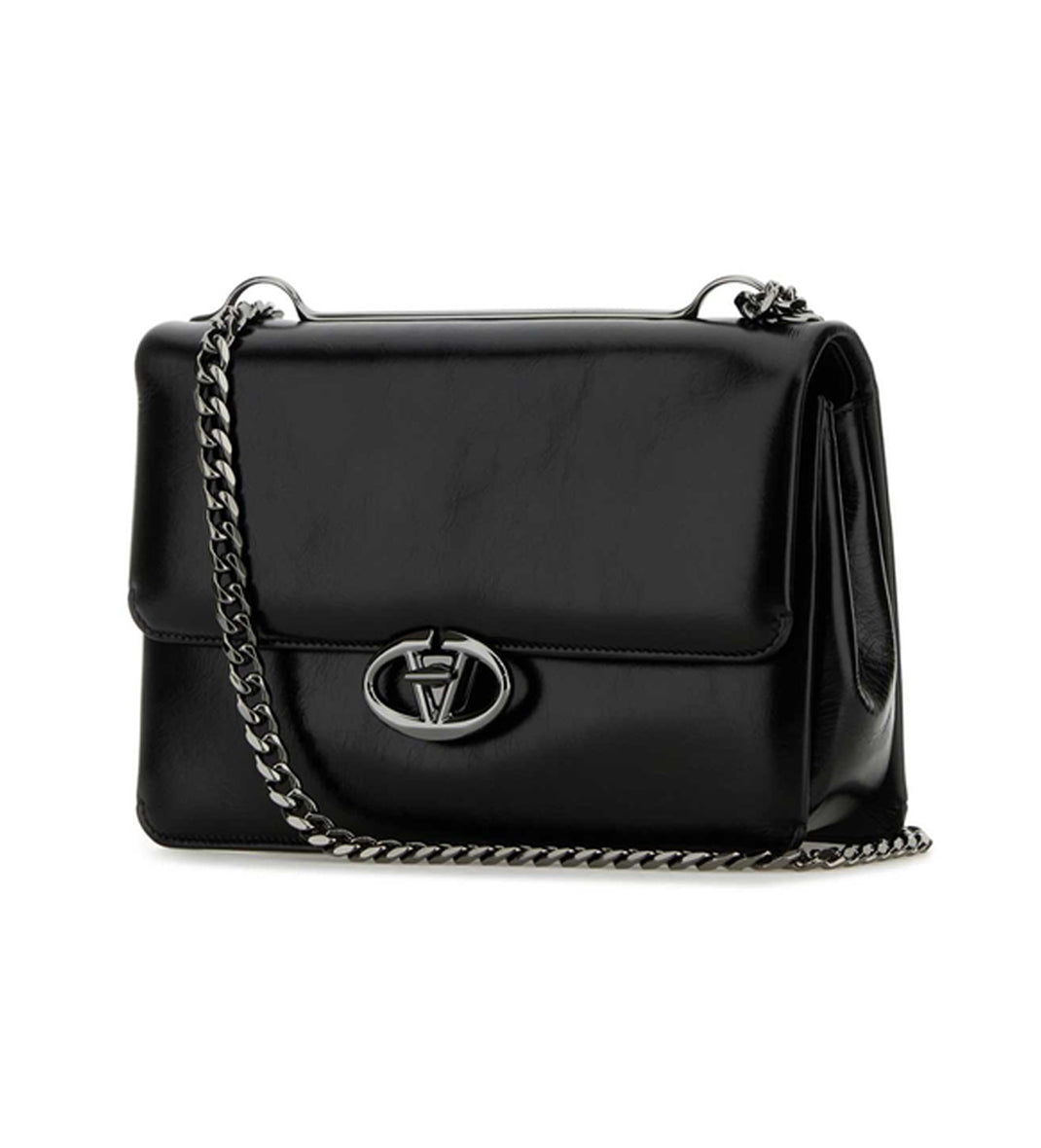 Structured Flap Closure Shoulder Bag