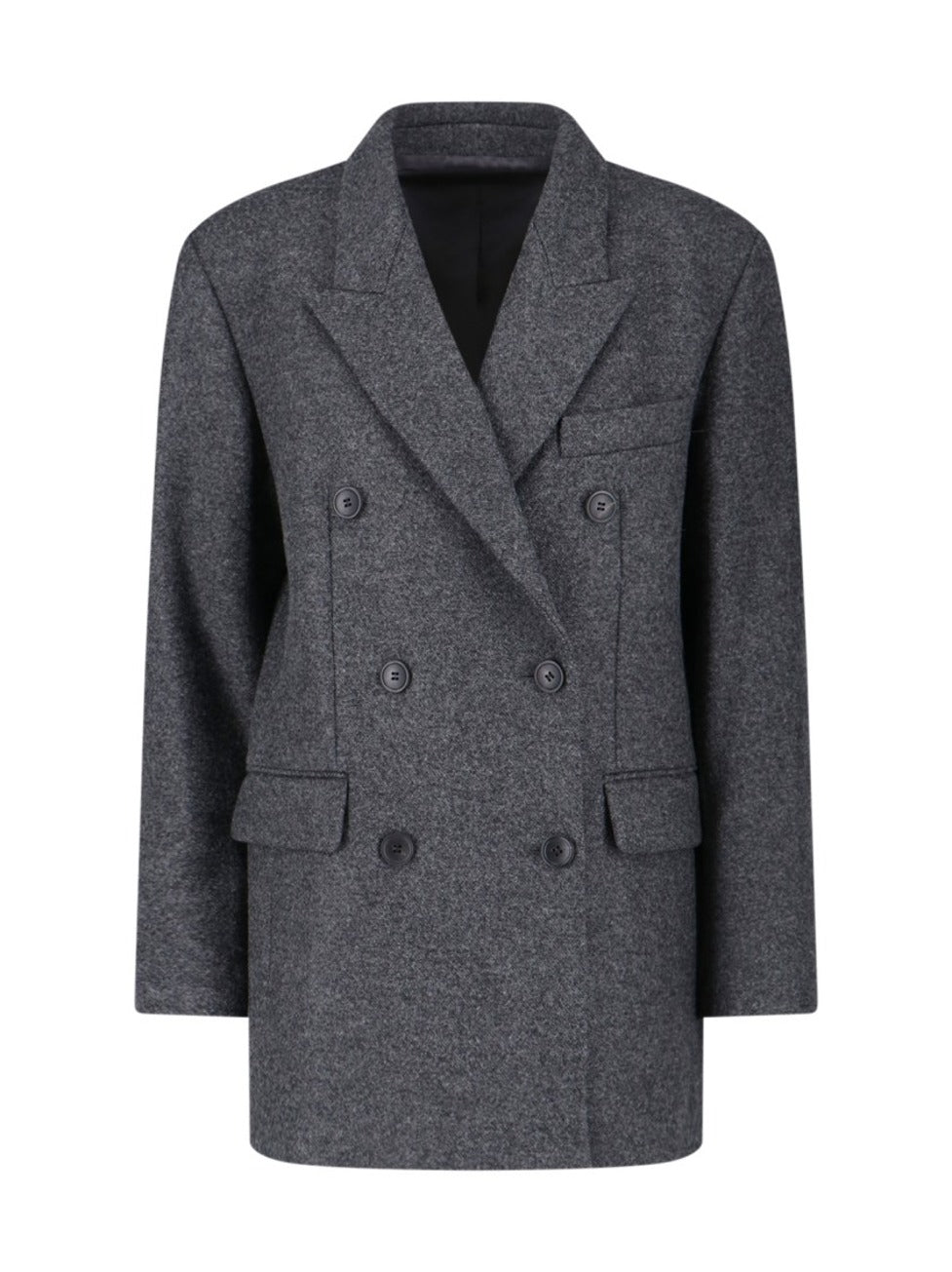 Double-Breasted Coat – Grey