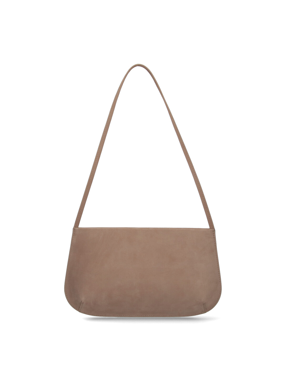 Beige Bra Suede Shoulder Bag