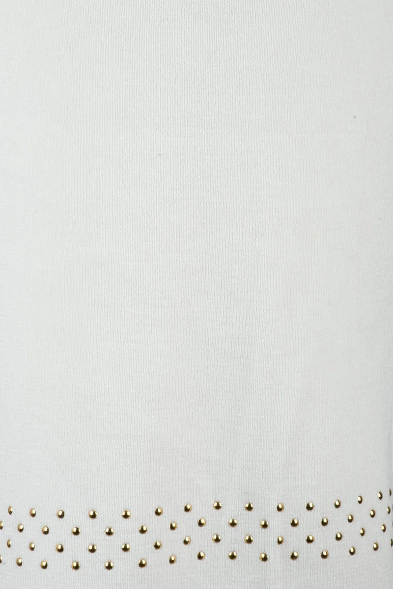 Knit Sheath Skirt - White