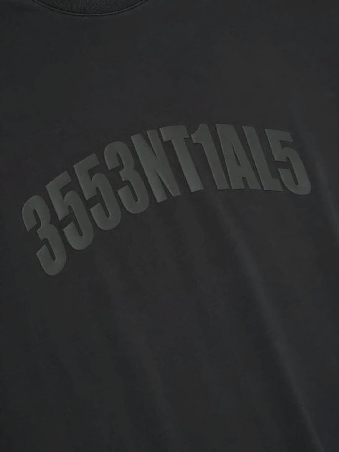 Boxy Black Crew Neck T-Shirt