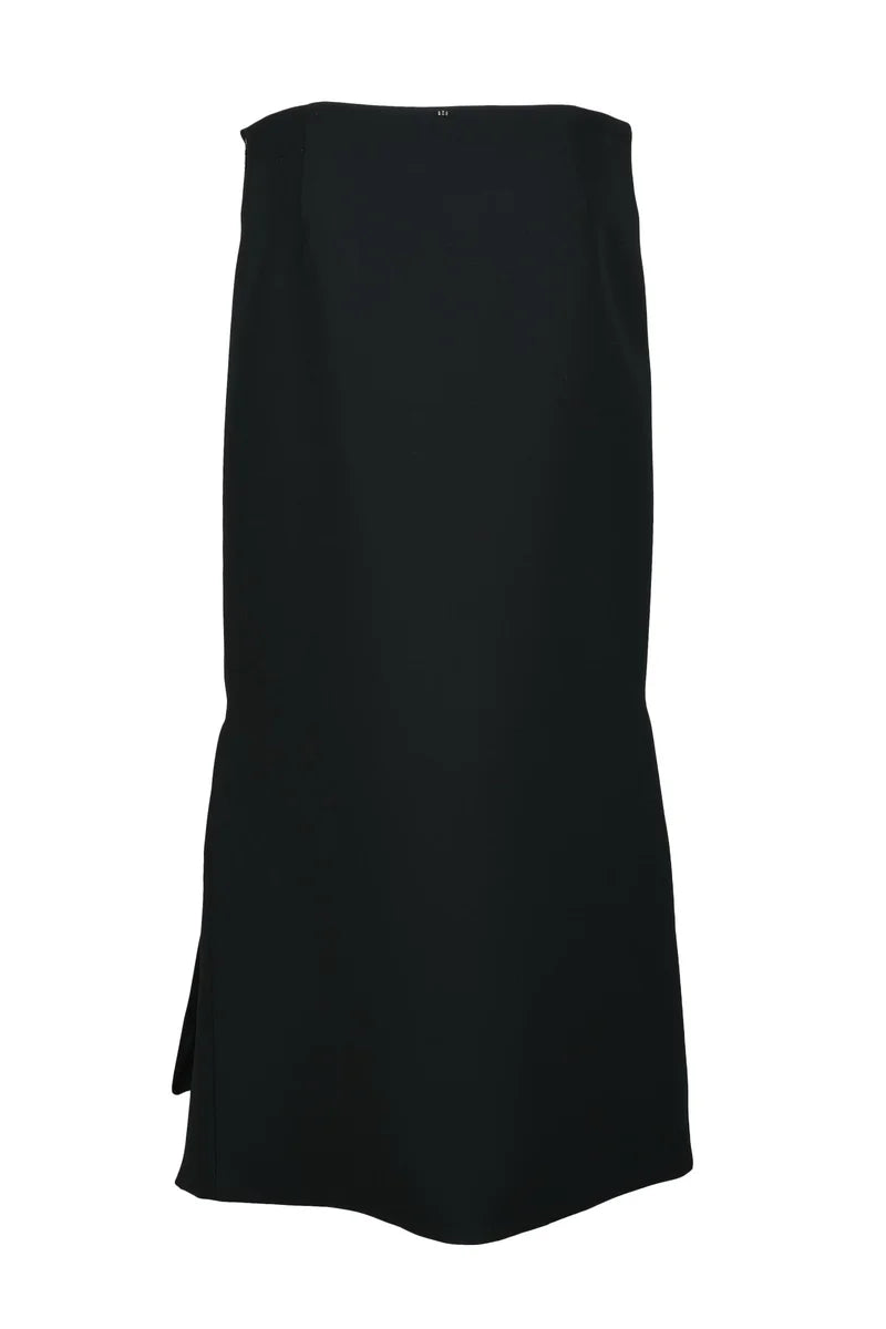 Modern Black Midi Skirt
