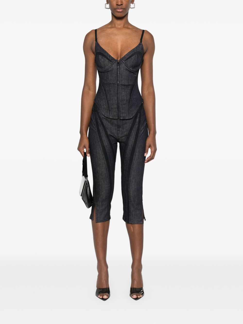 Cropped Black Trousers