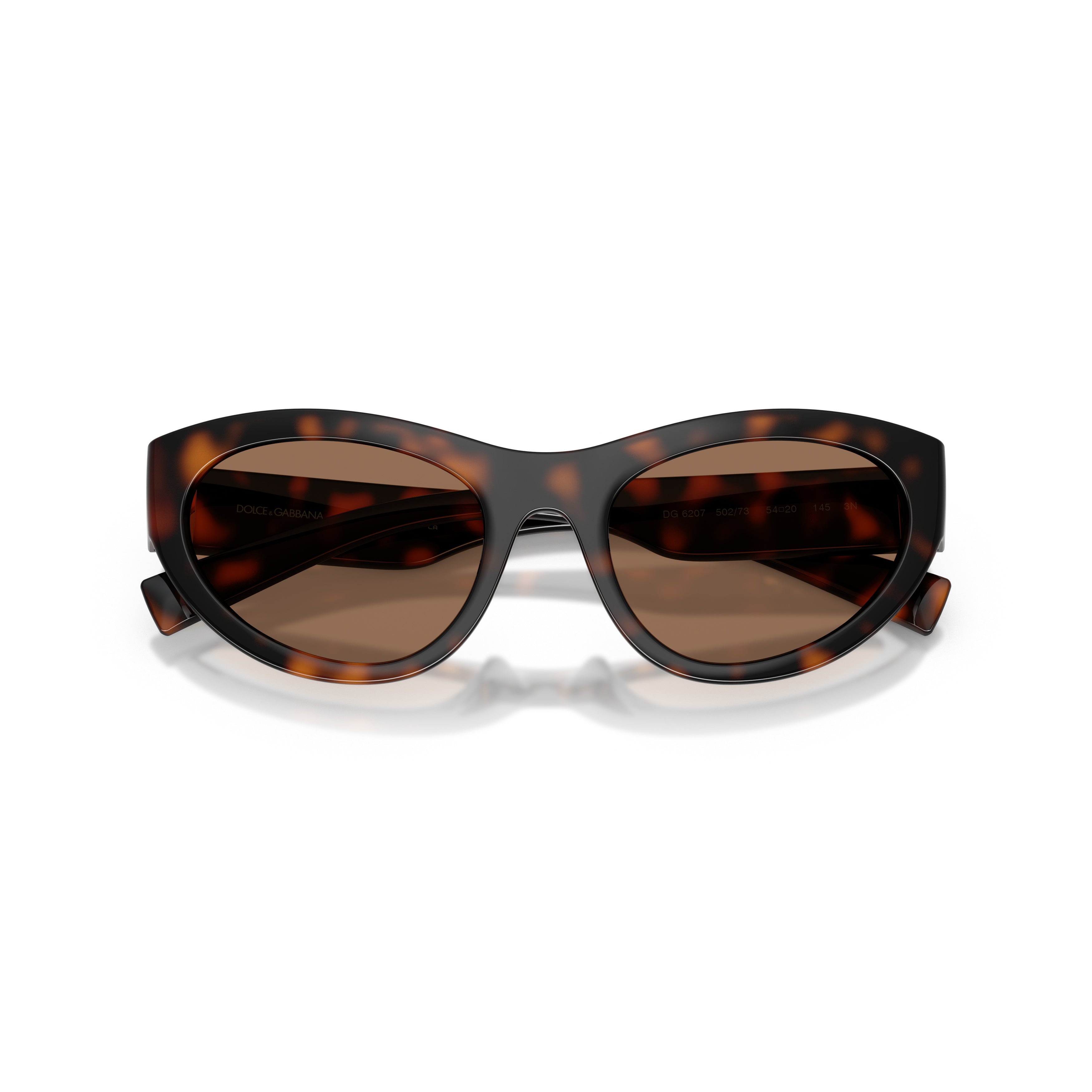 0dg6207 Tortoiseshell Cat-Eye Sunglasses with Gold-Tone Logo Detail