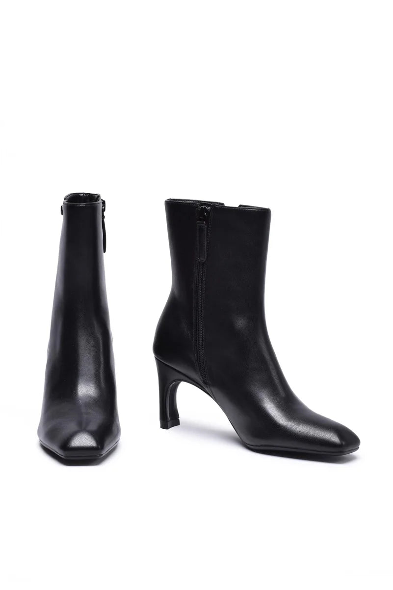 Rubber Ankle Boot - Black