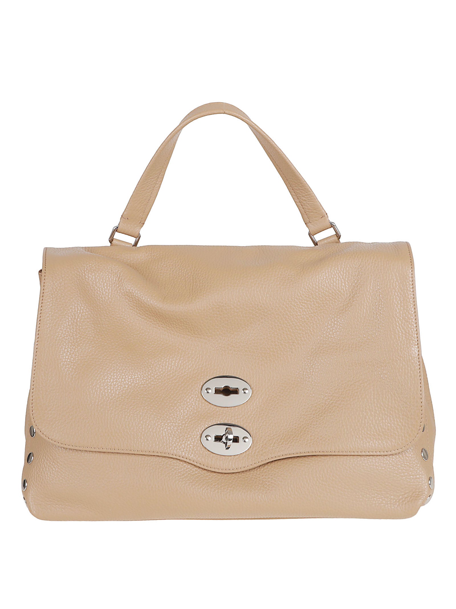 Postina M Shoulder Bag In Brown Calfskin