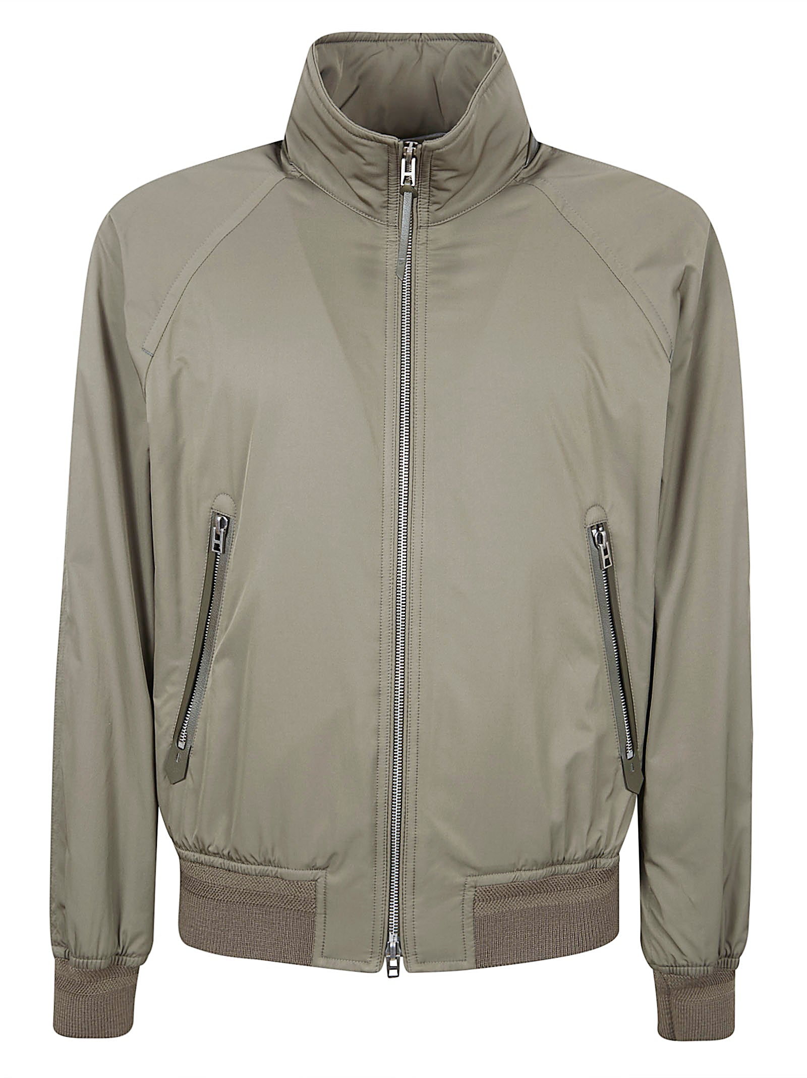 Versatile Zip-Up Jacket with High Collar