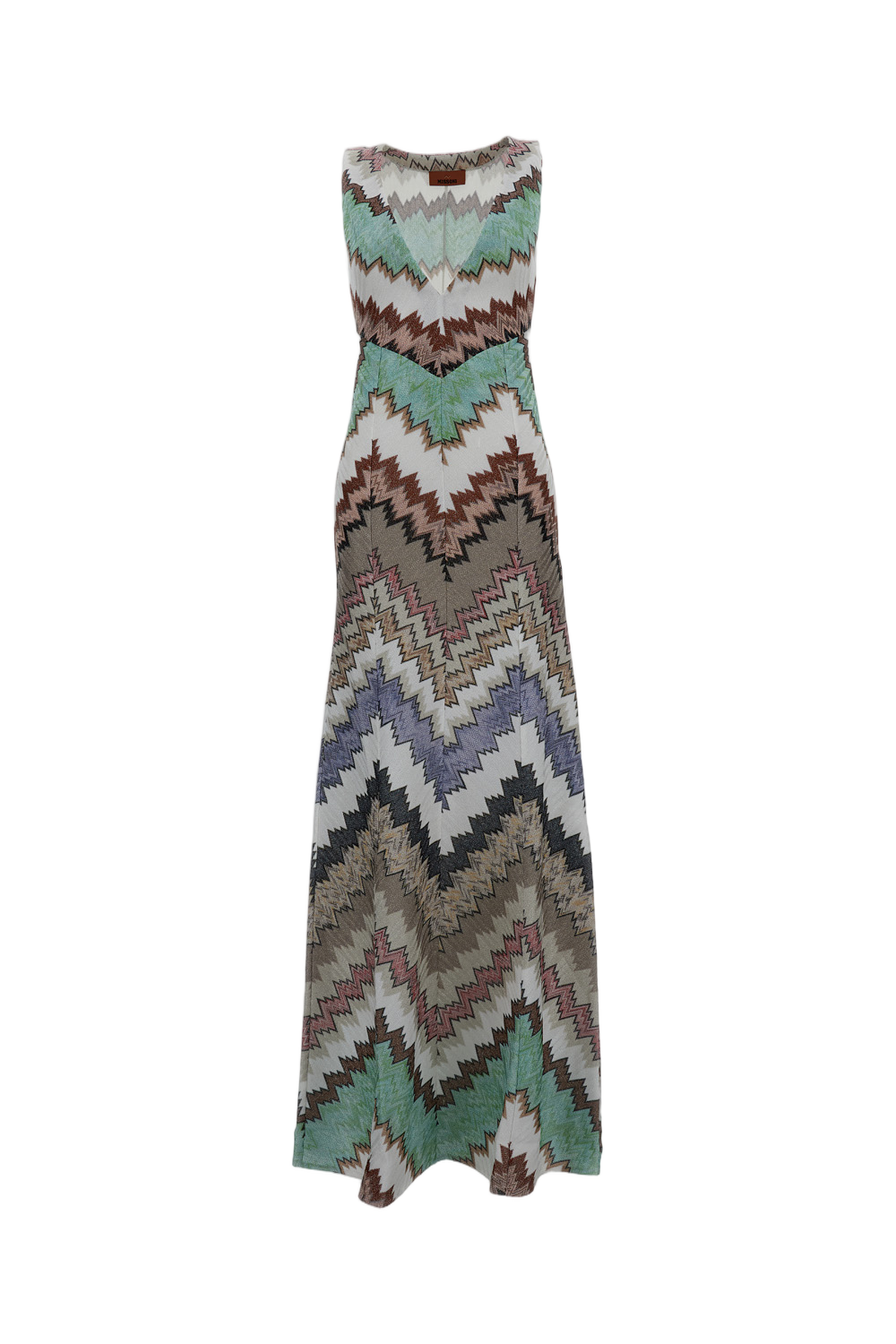 Sleeveless Lamé Long Dress