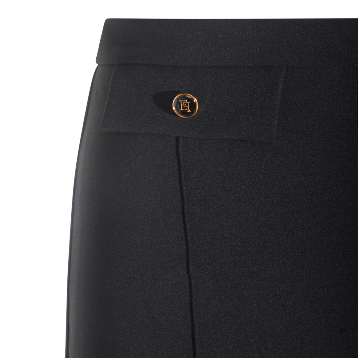 High-Waisted Tailored Trousers With Lateral Zip Fastening