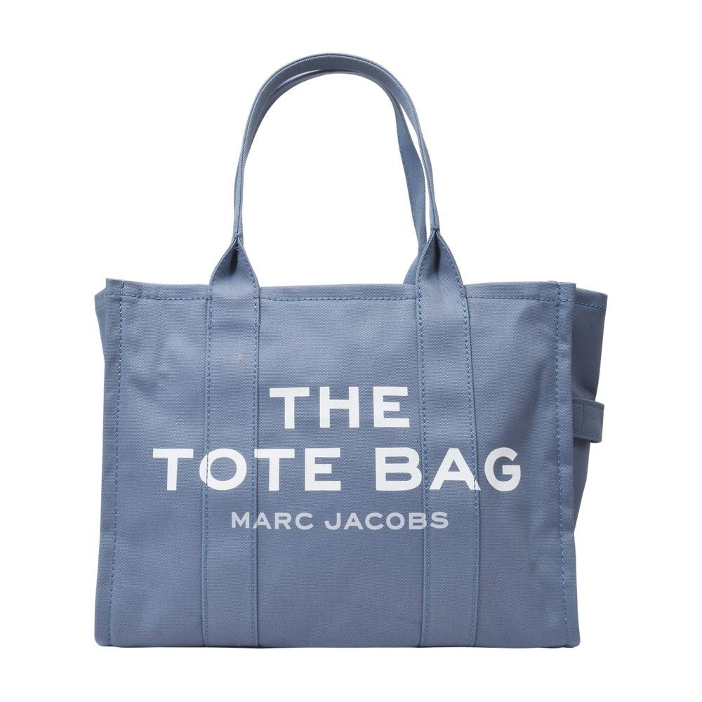 The Large Tote Bag In Blue Canvas