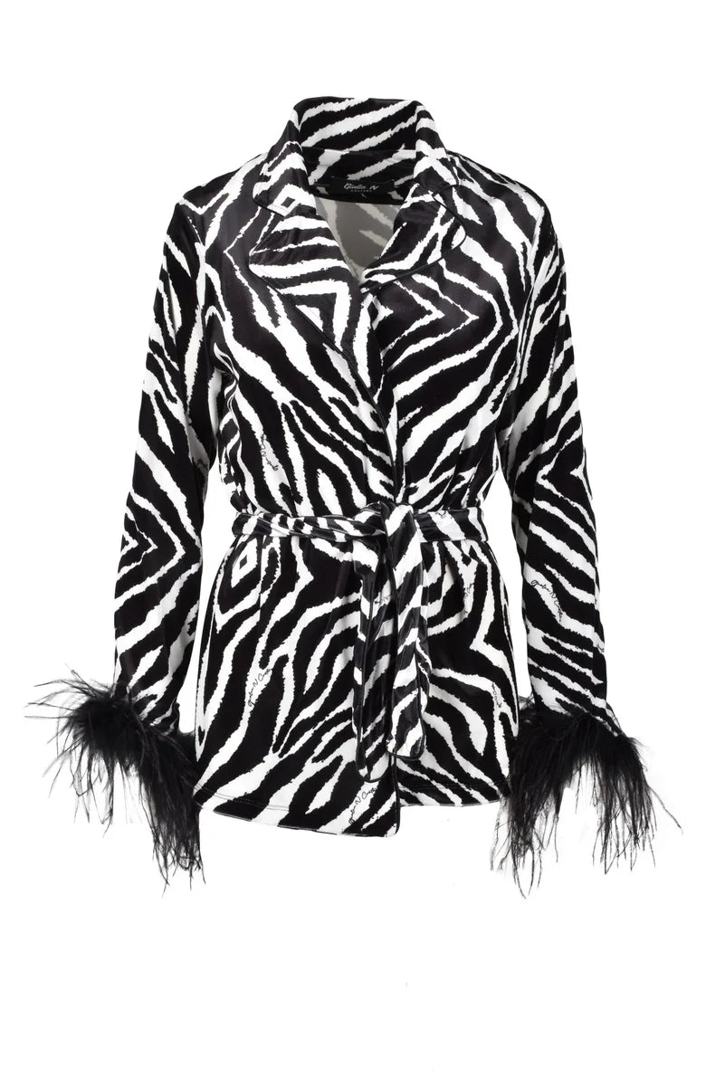 Jacket Polyester Elastane - White/Black