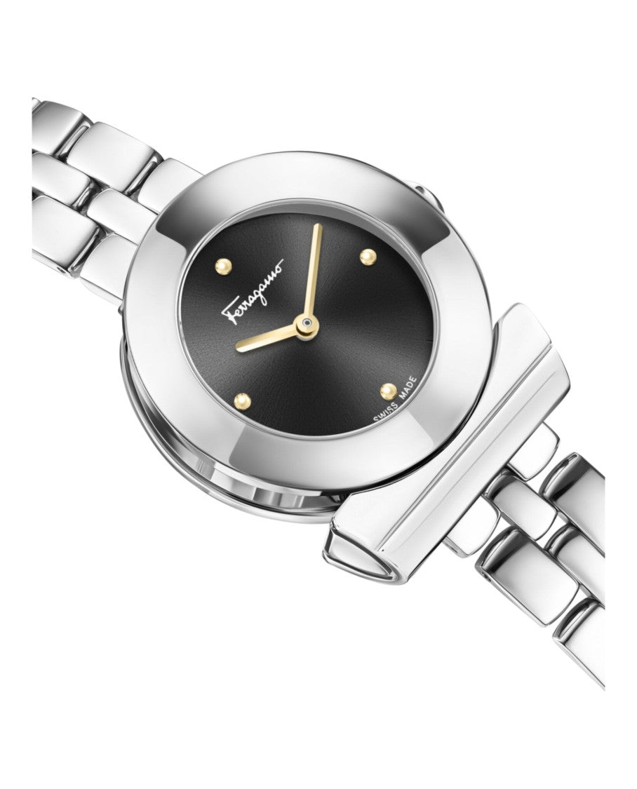 Gancino Bracelet Watch With Black Sunray Dial