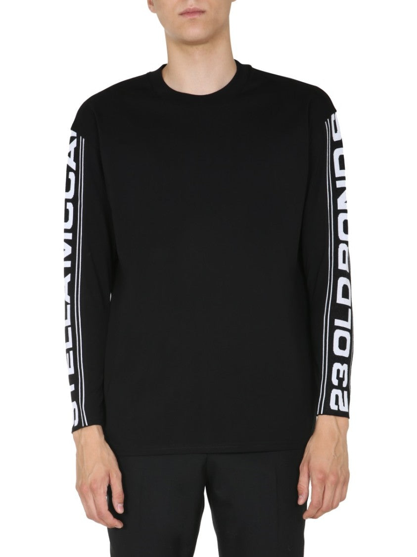 Long-Sleeve Graphic Round Neck T-Shirt