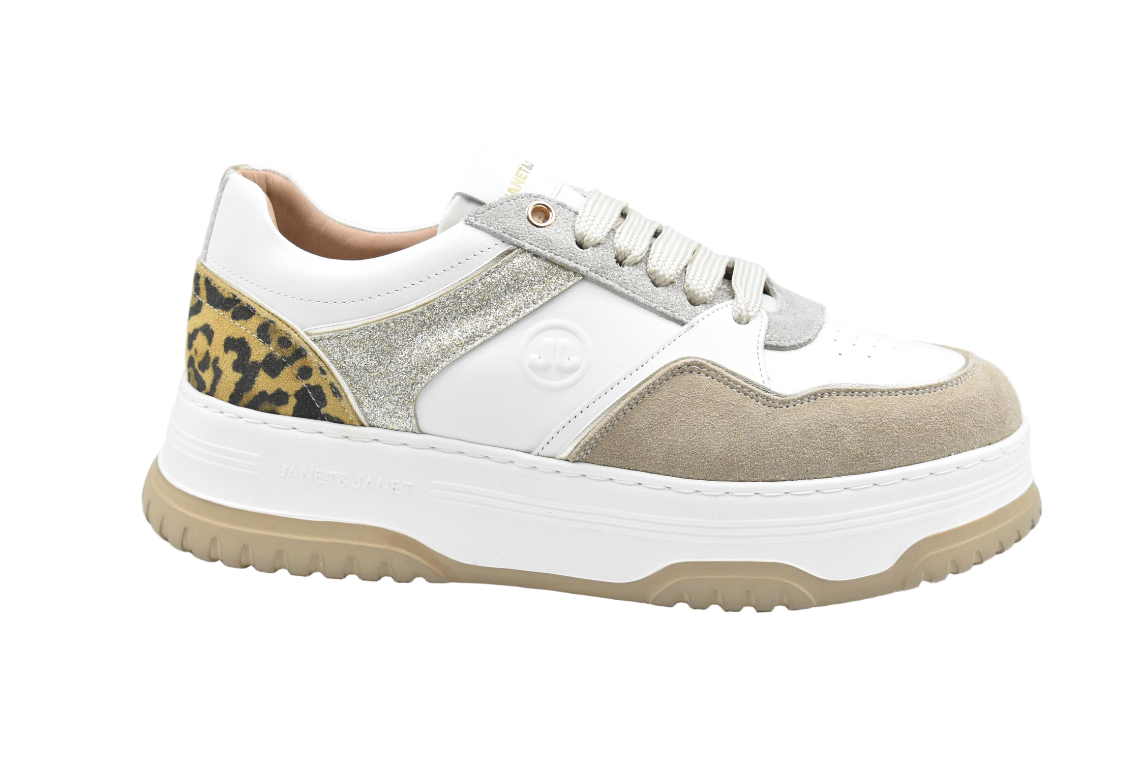 Platform Sneakers With Leopard Print