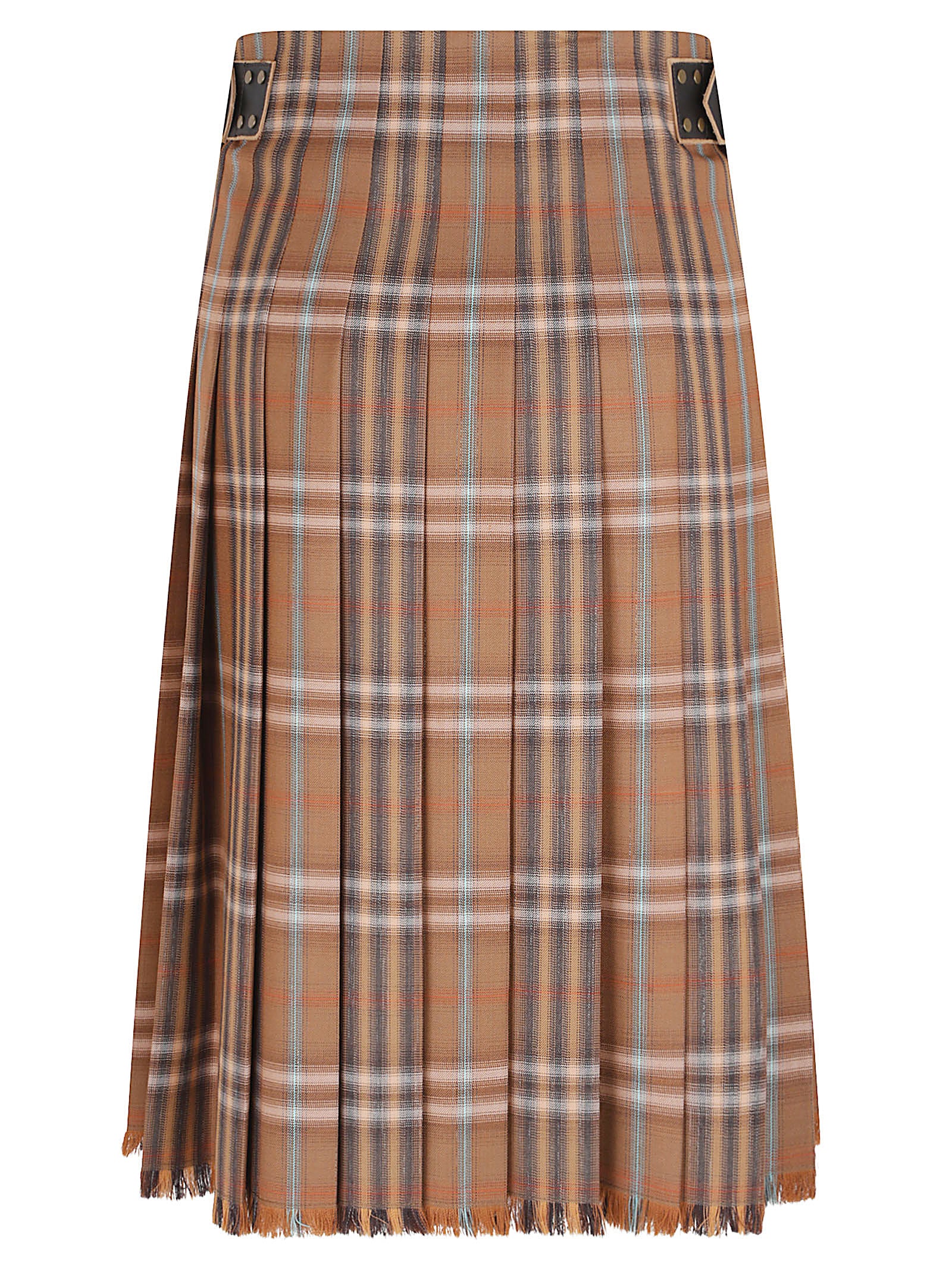 Knee-Length Wool Skirt