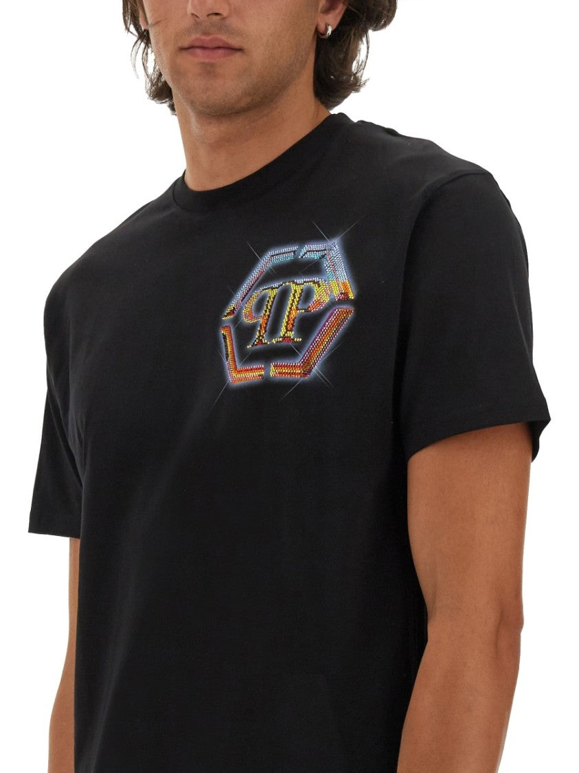 Cotton T-Shirt With Iconic Logo Design