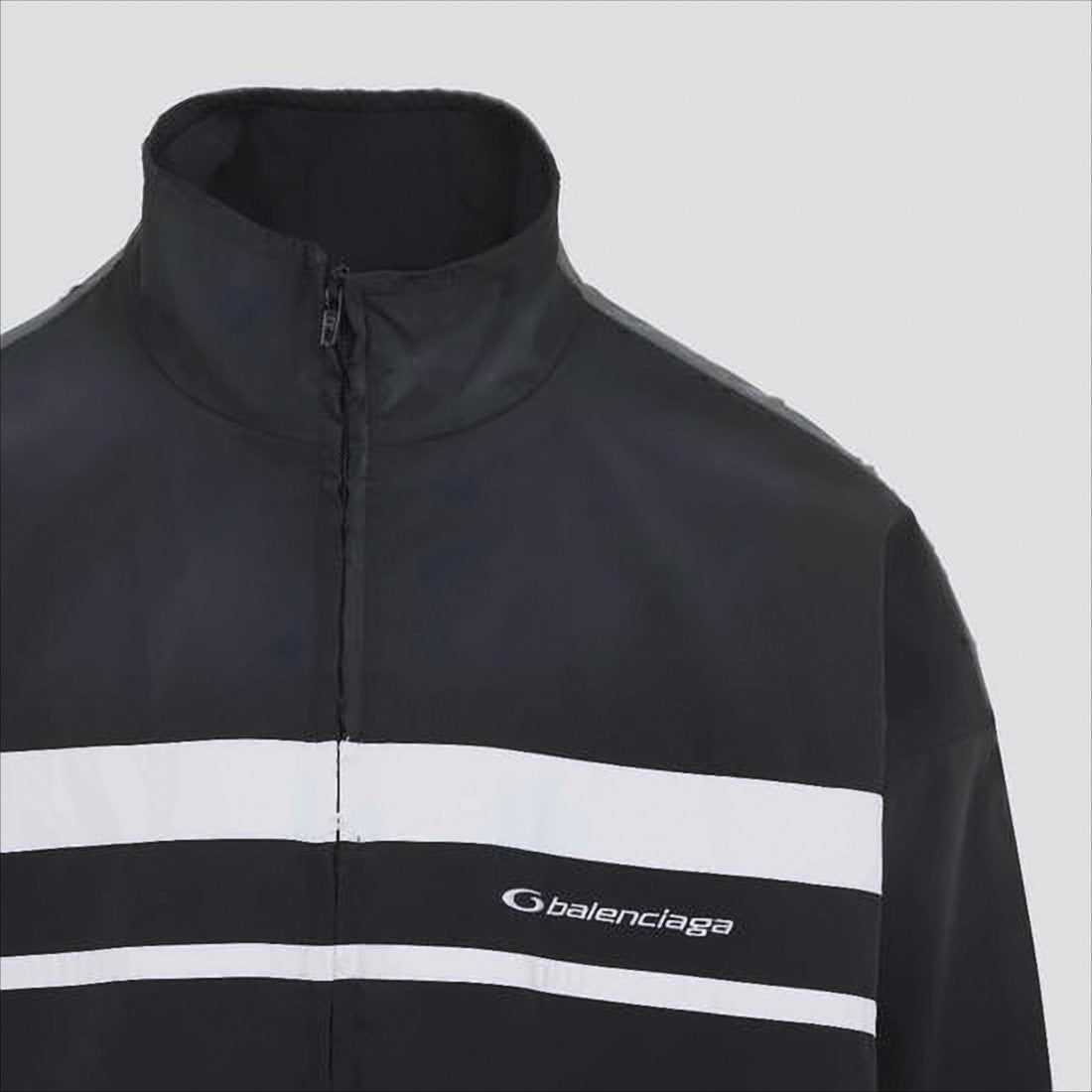 High Collar Front Zip Jacket
