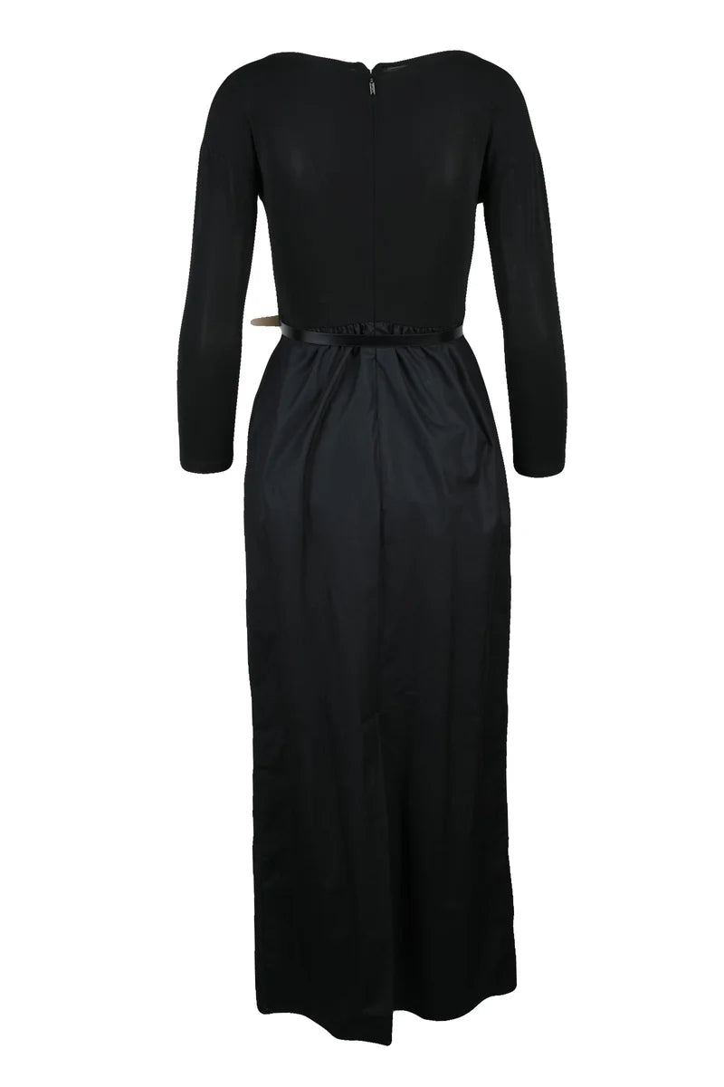 Amphora Dress with Strap - Black