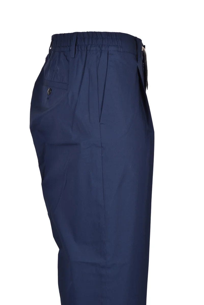 Straight-Leg Trousers with Drawstring Waistband
