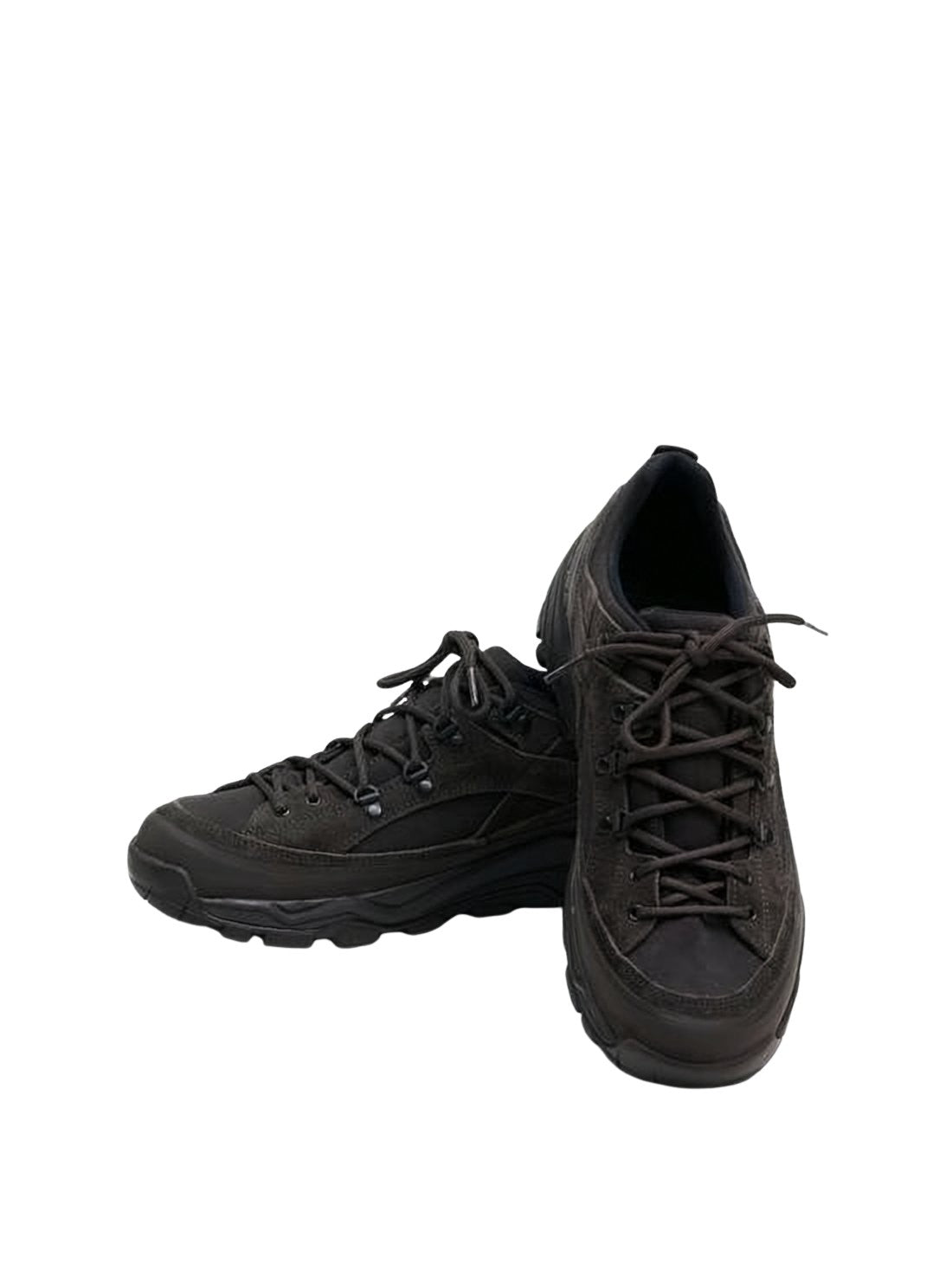 Rugged Leather and Nylon Sneakers