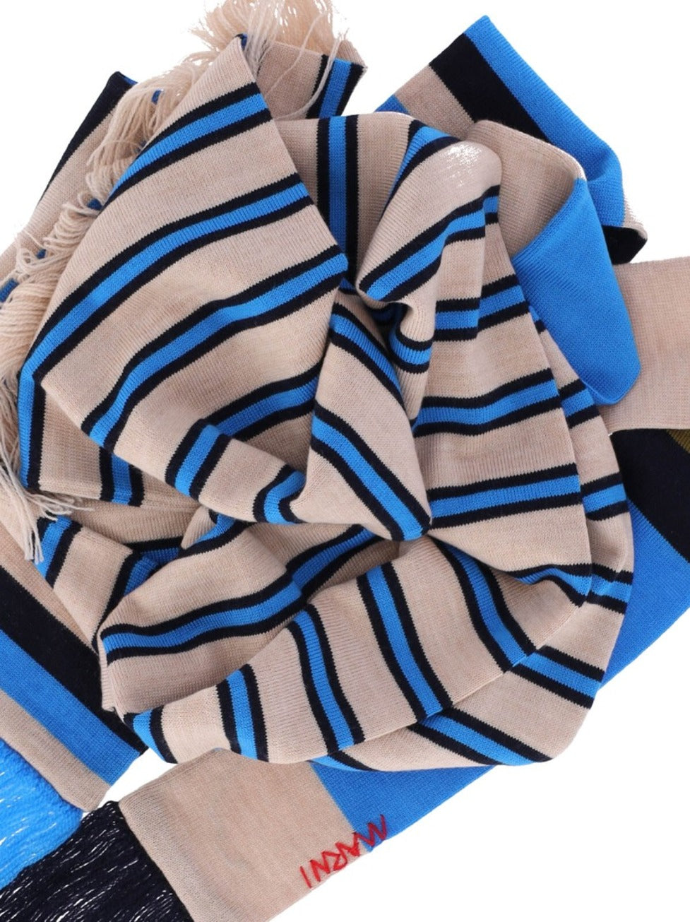 Striped Wool Scarf – Multicolor