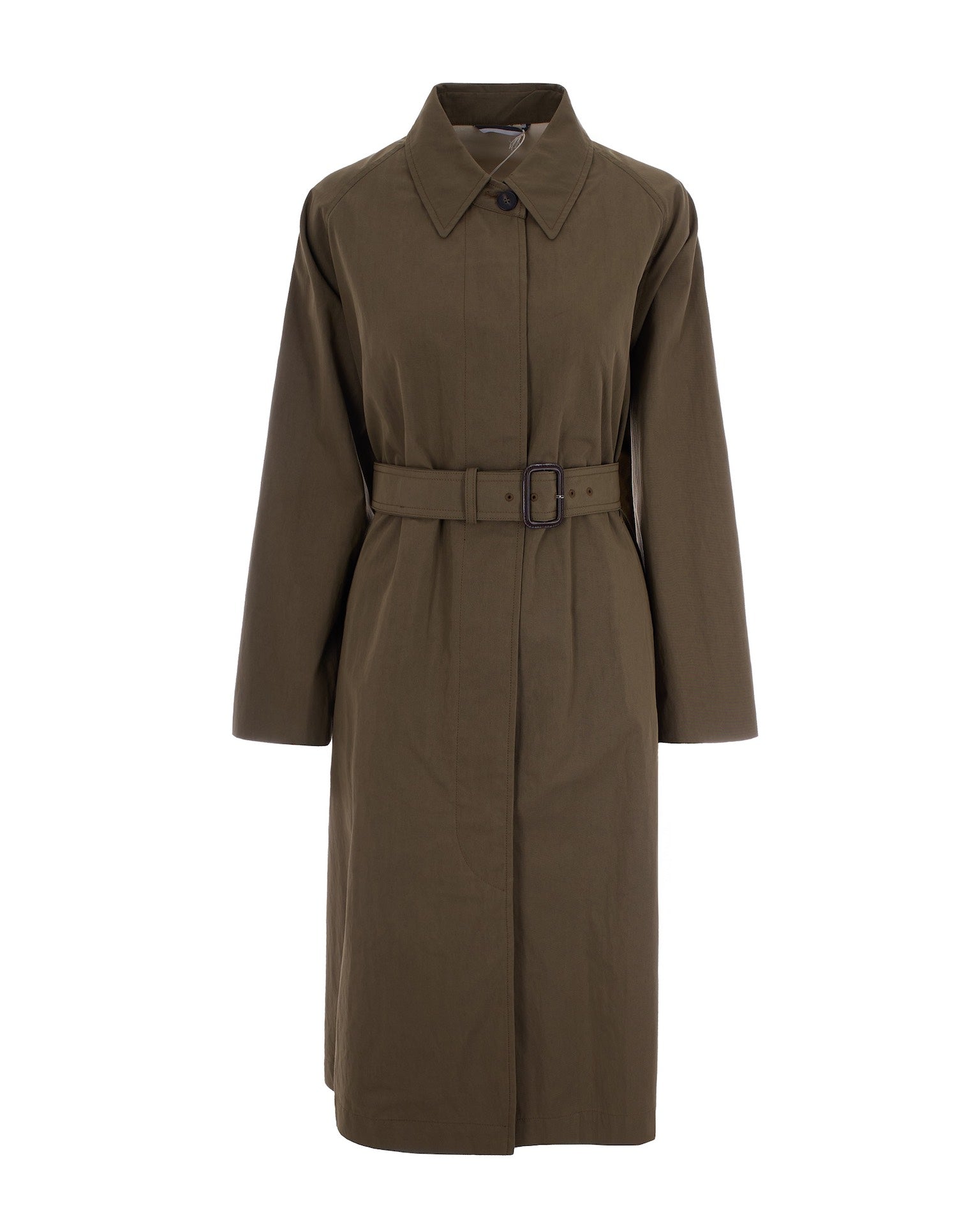 Mud Gabardine Trench Coat