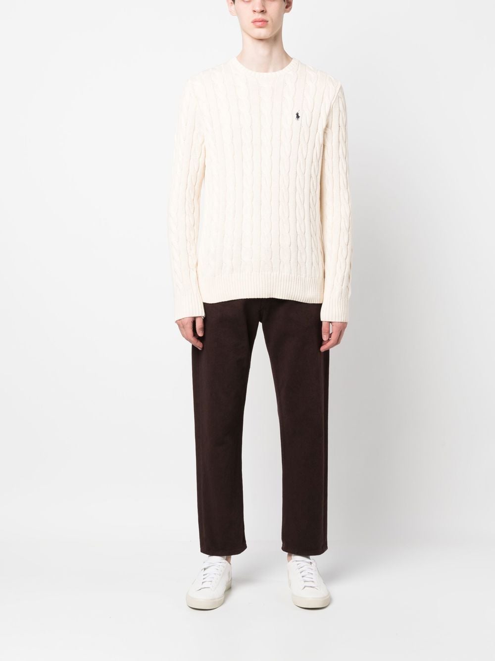 Cable Knit Cotton Sweater