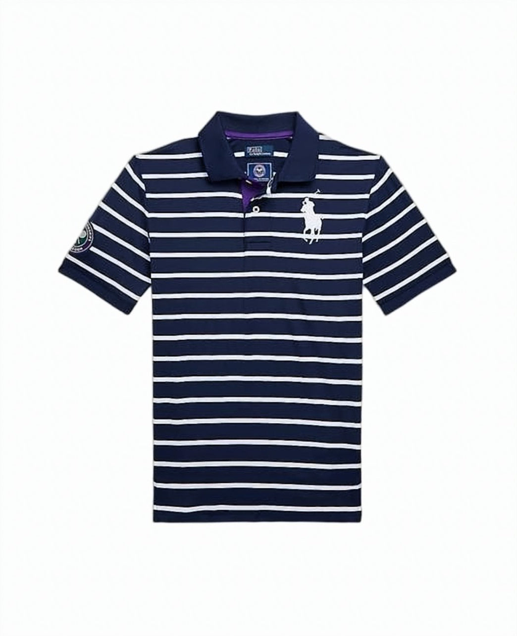 Horizontal Striped Polo Shirt