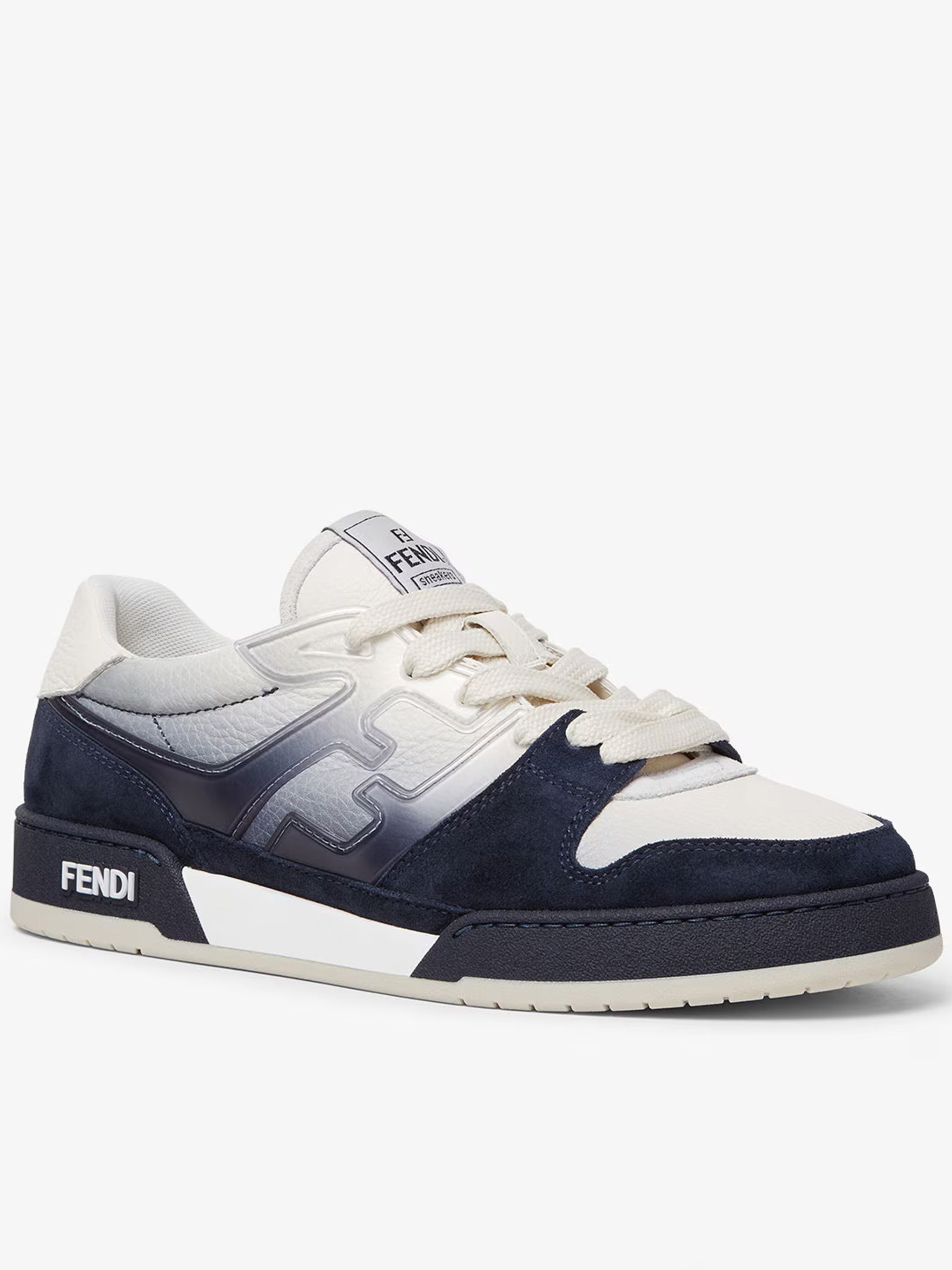 Match White Gradient Effect Side Logo Sneakers
