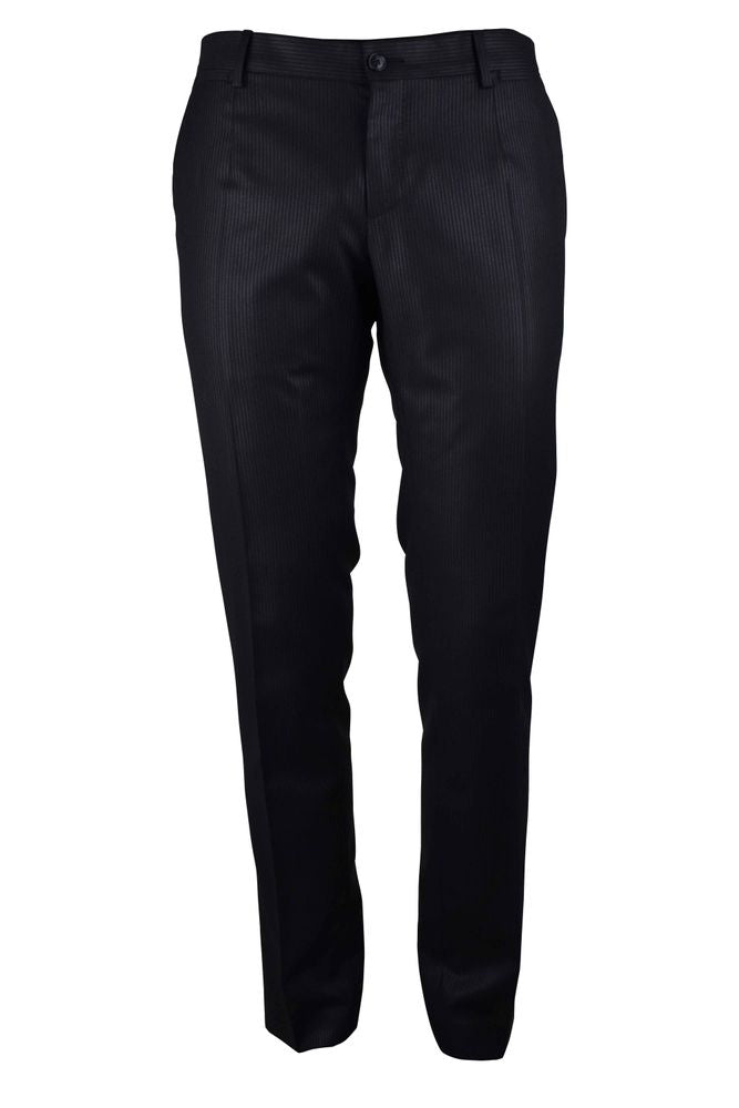 Pinstripe Two-Piece Suit With Tailored Blazer