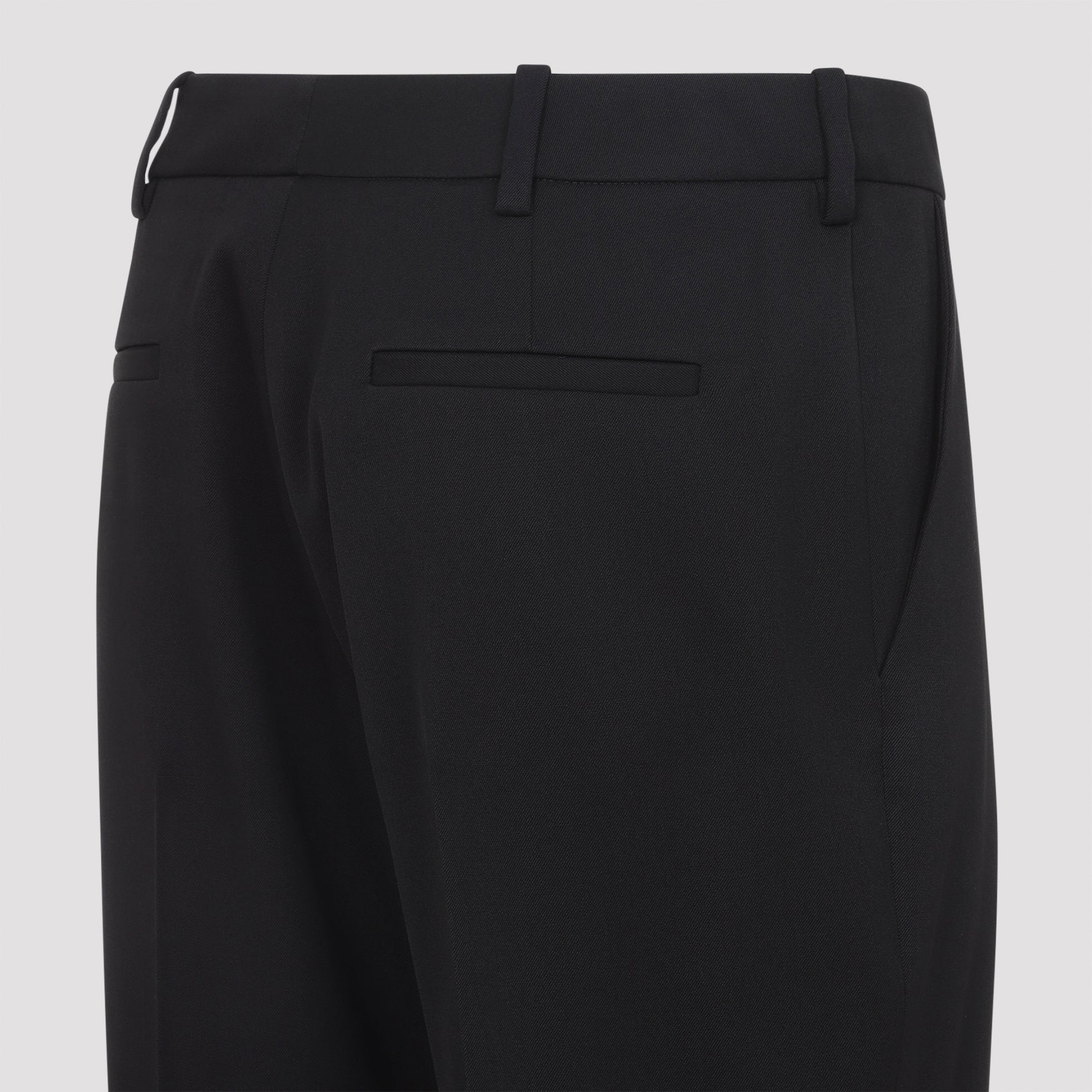 Wool Blend Tailored Trousers