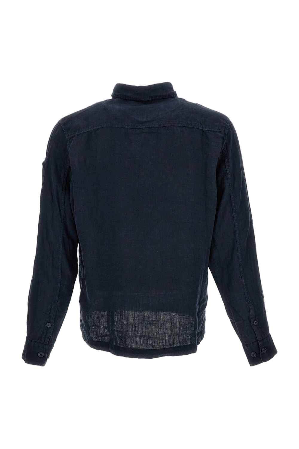 Long-Sleeved Linen Shirt