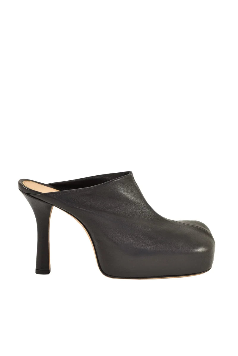 Leather Mules - Black