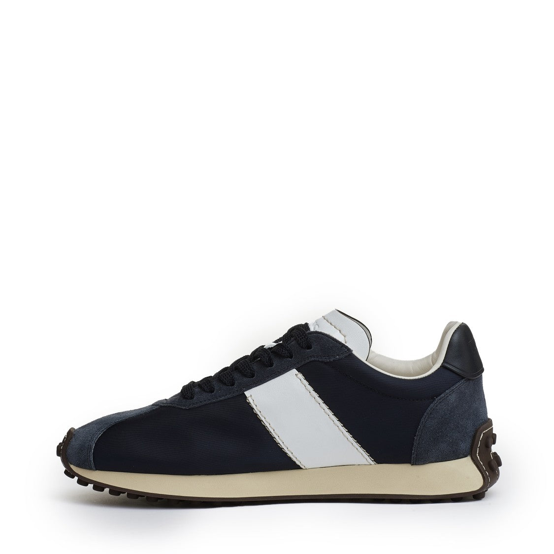 Sneakers Suede Blue And Fabrics