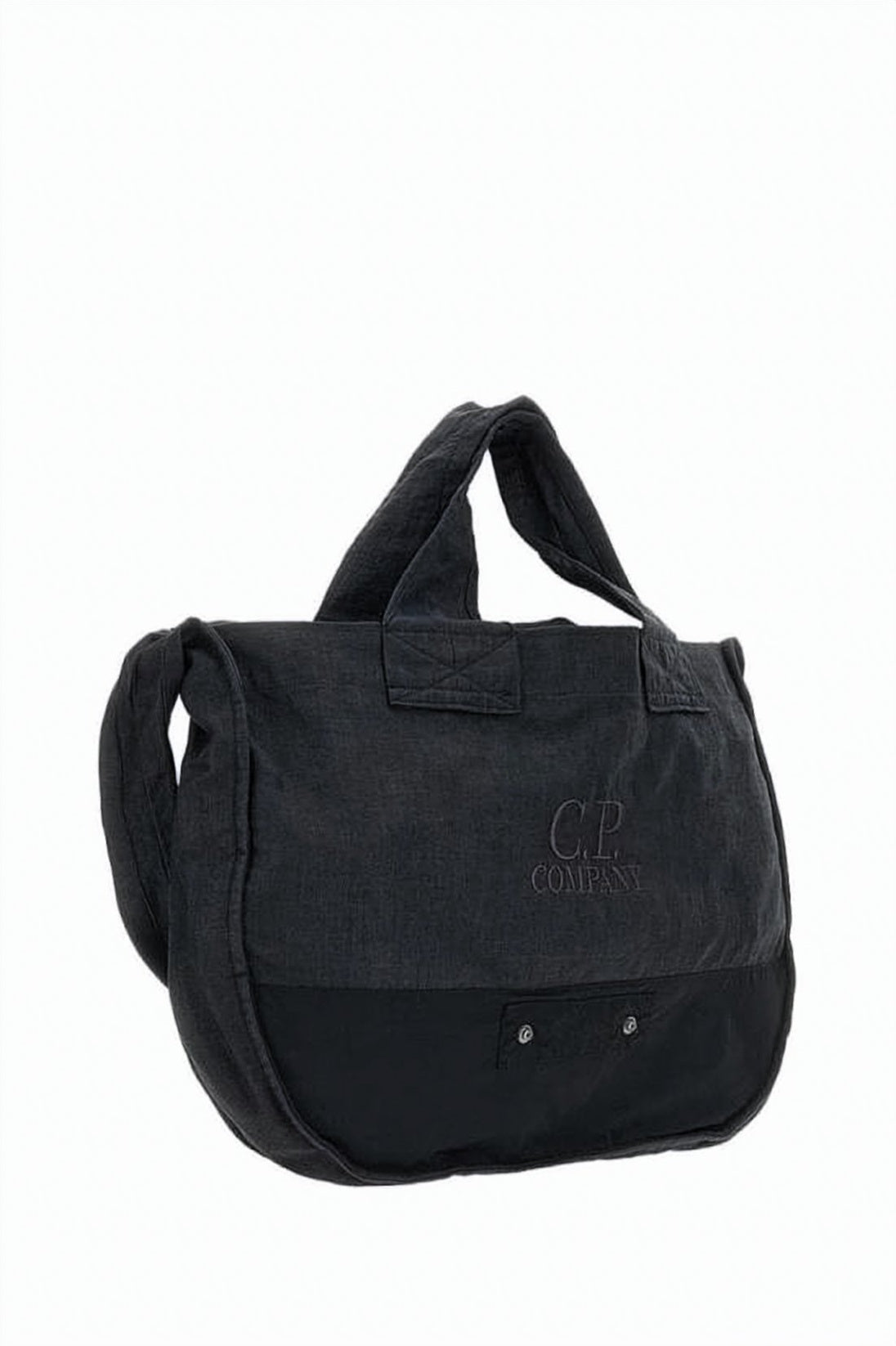 Black Refined Padded Shoulder Flap Bag