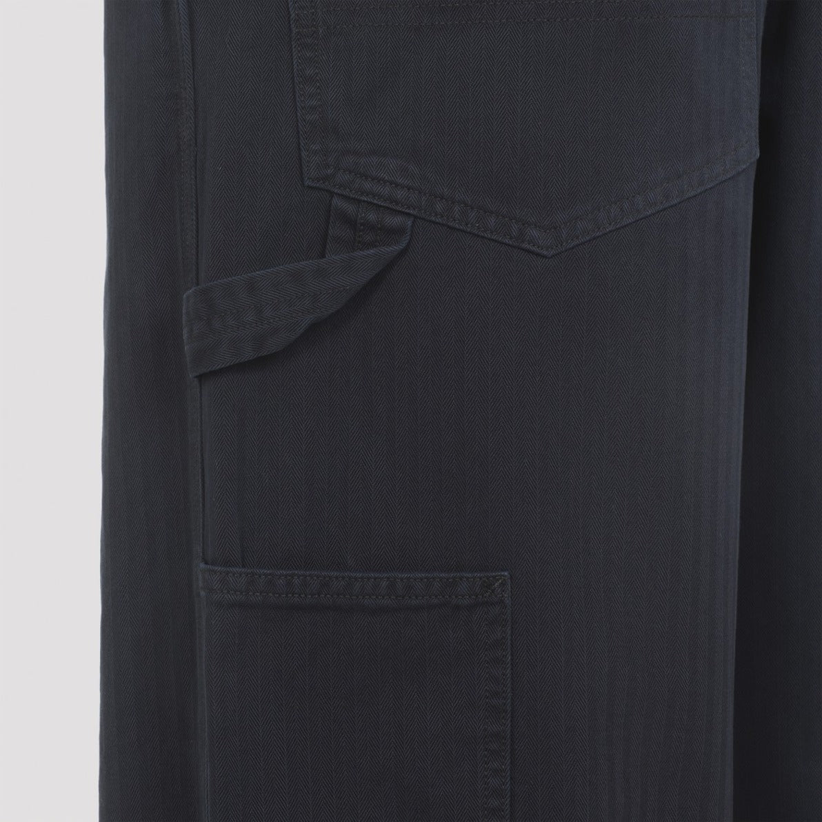 Straight-Leg Casual Pants With Classic Waistband