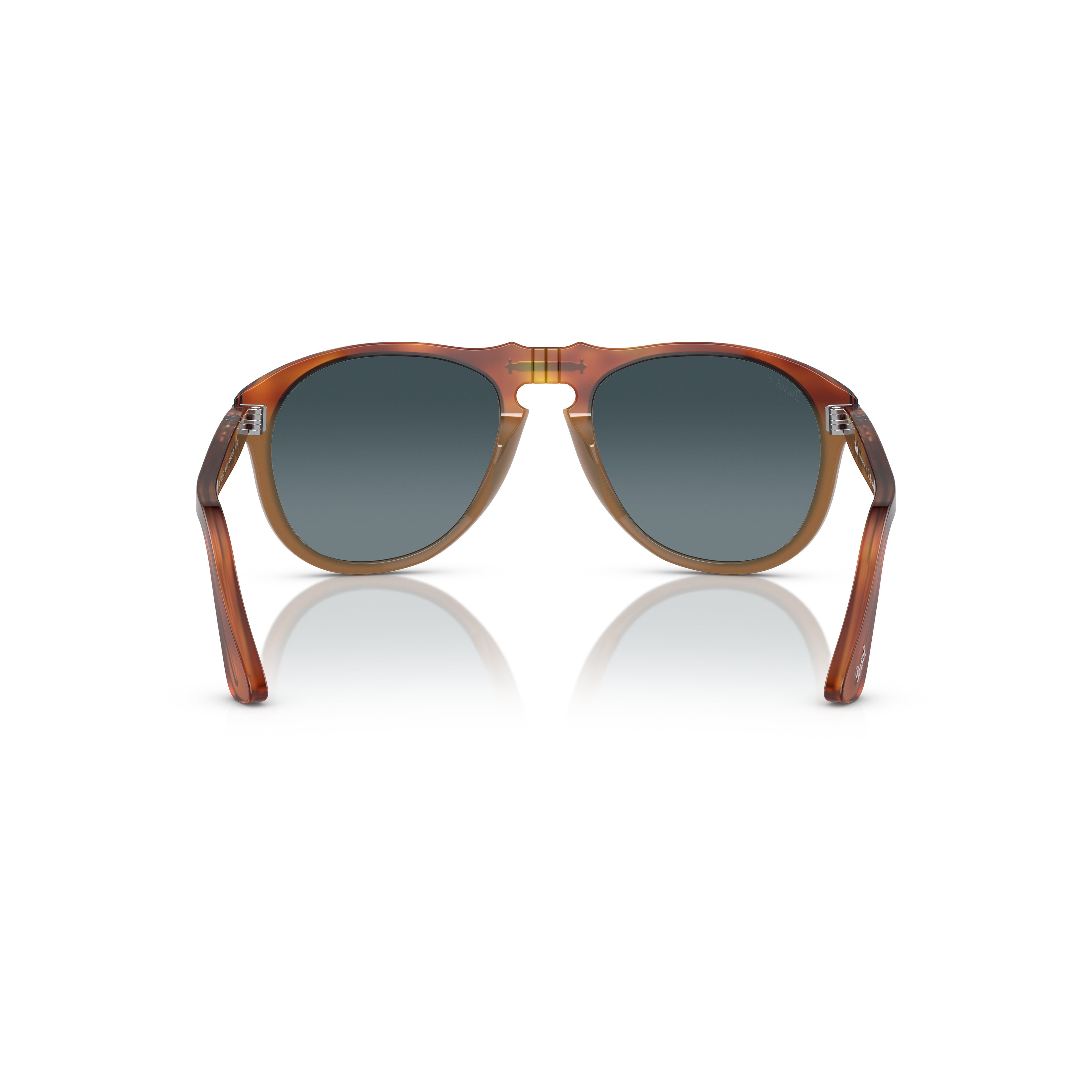 0po0649 Rounded Tortoiseshell Sunglasses with Keyhole Bridge