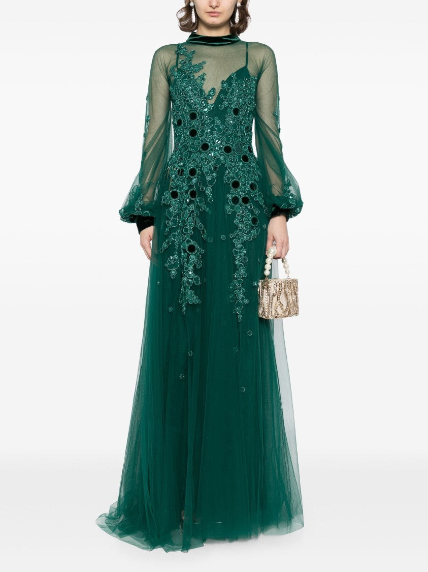 Embroidered Tulle Dress