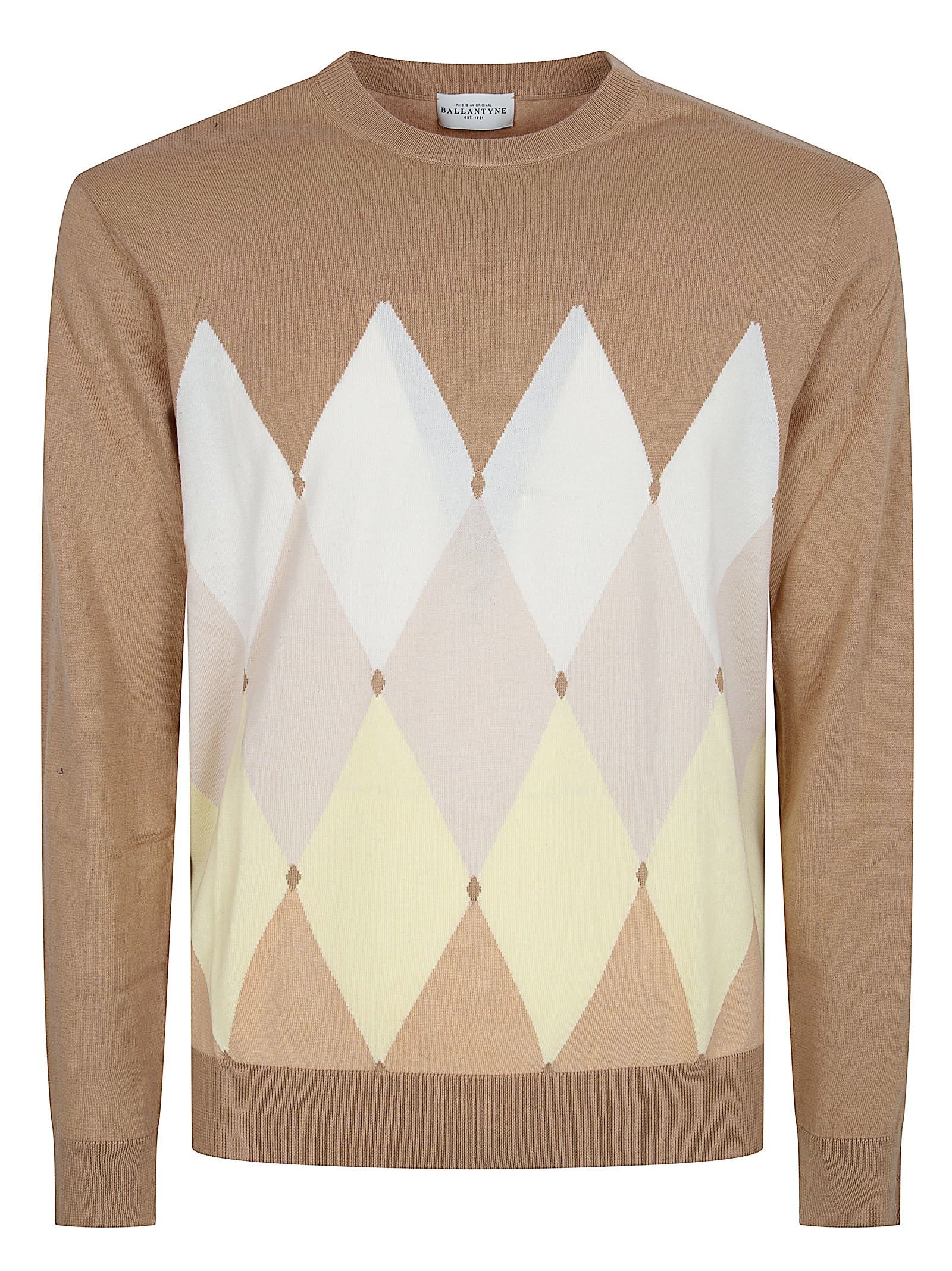 Classic Argyle Pattern Brown Sweater by Ballantyne