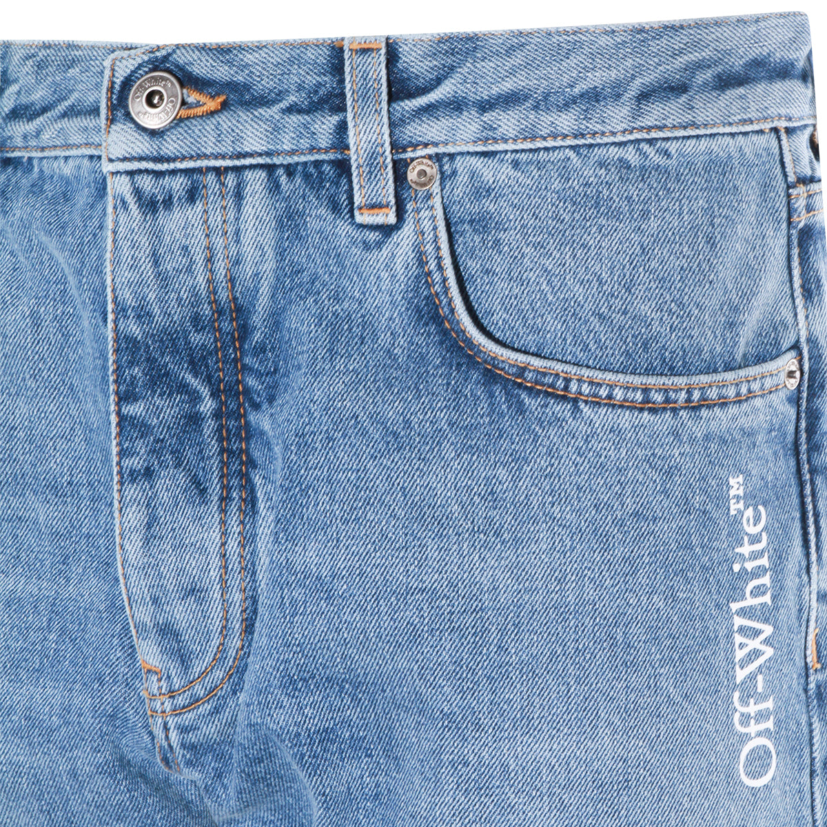 Medium Blue Cotton Jeans