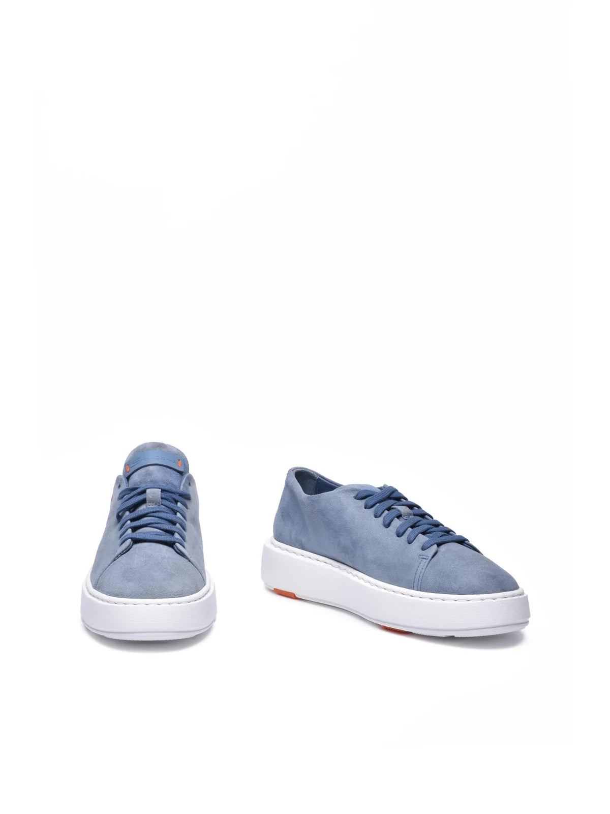 Blue Suede Rubber Women's Suede Sneakers
