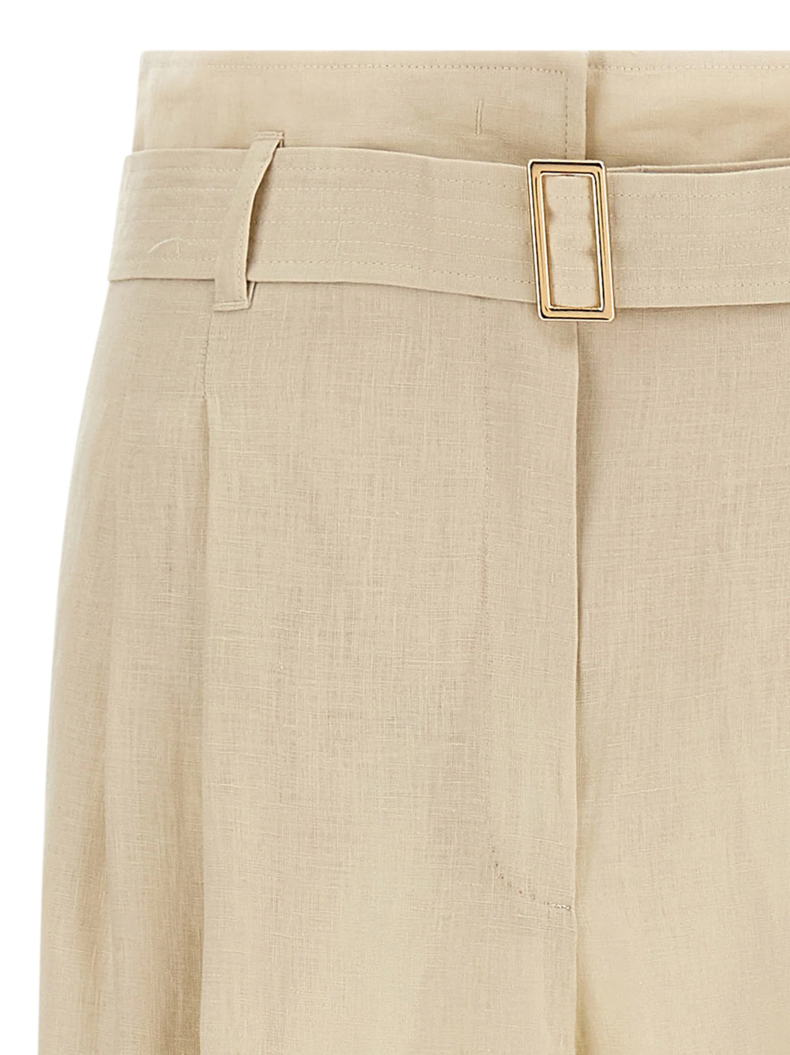 Tailored Straight-Leg Trousers with High Waist