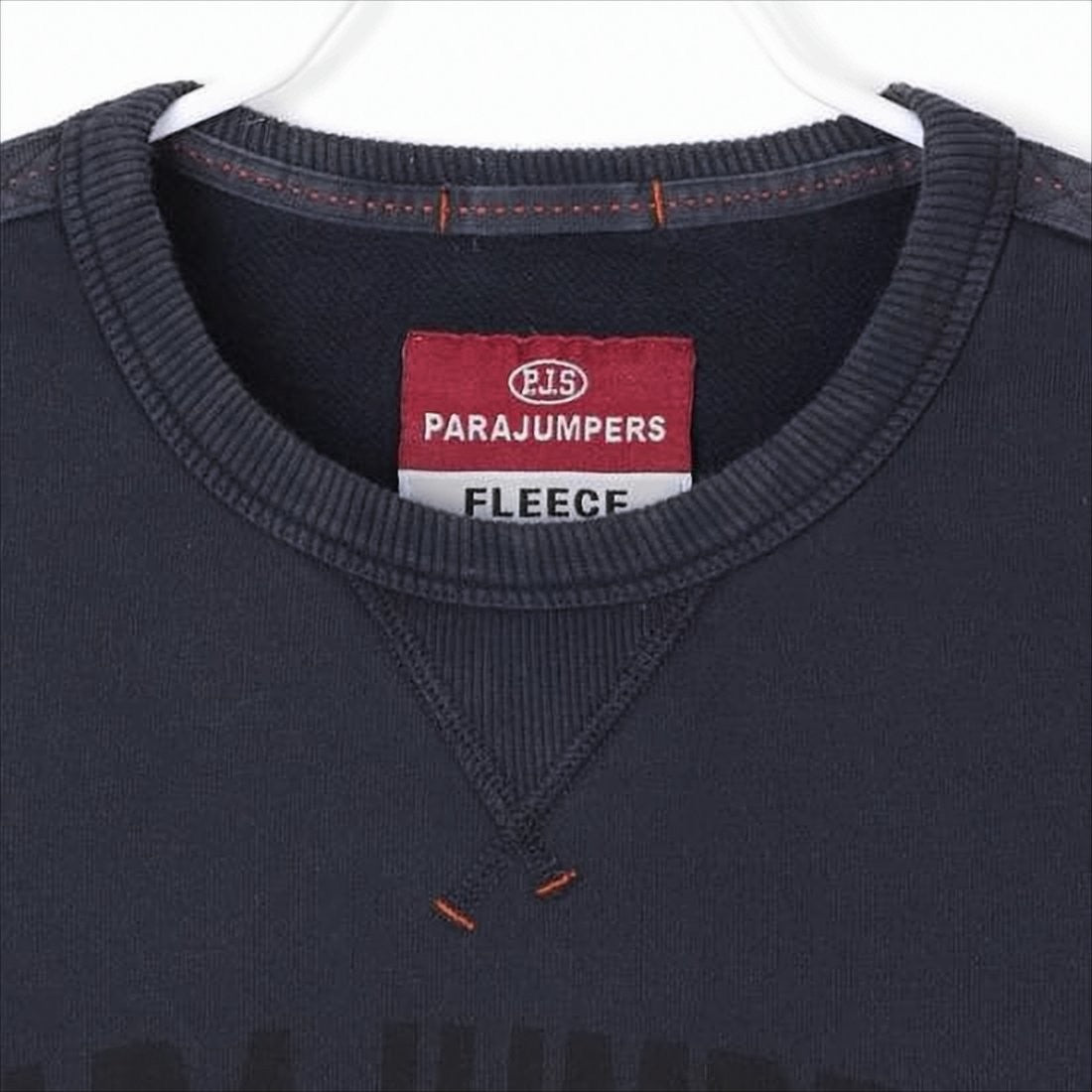 Long-Sleeve Cotton Fleece Sweatshirt with Embossed Logo