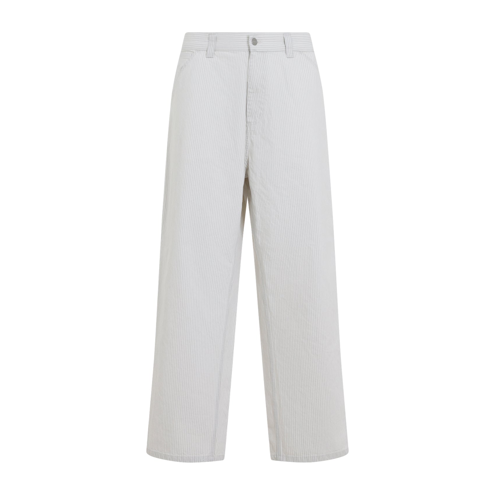 Multicolour Striped Wide-Leg Trousers