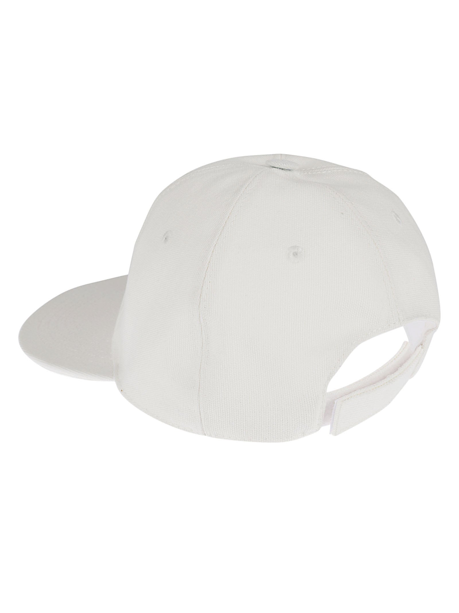 Structured Cap with Curved Brim and Embroidered Detail
