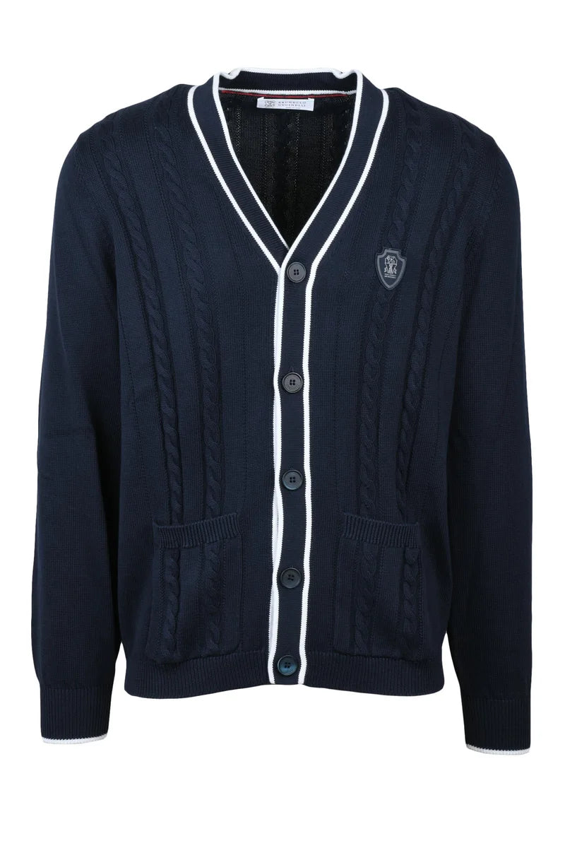Cotton Cardigan - Blue