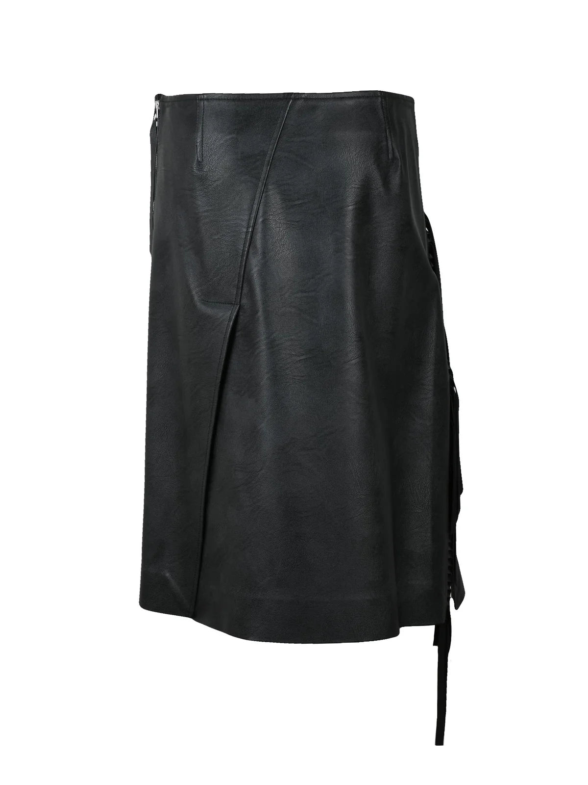 Skirt with Fringes - Black