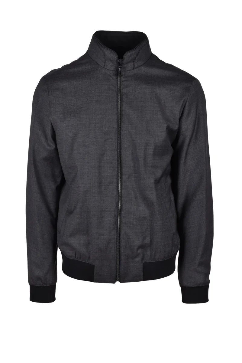 Lightweight Virgin Wool Coat - Grey