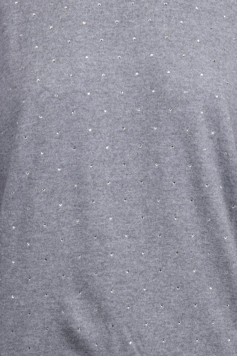 Virgin Wool Crewneck Sweater - Grey