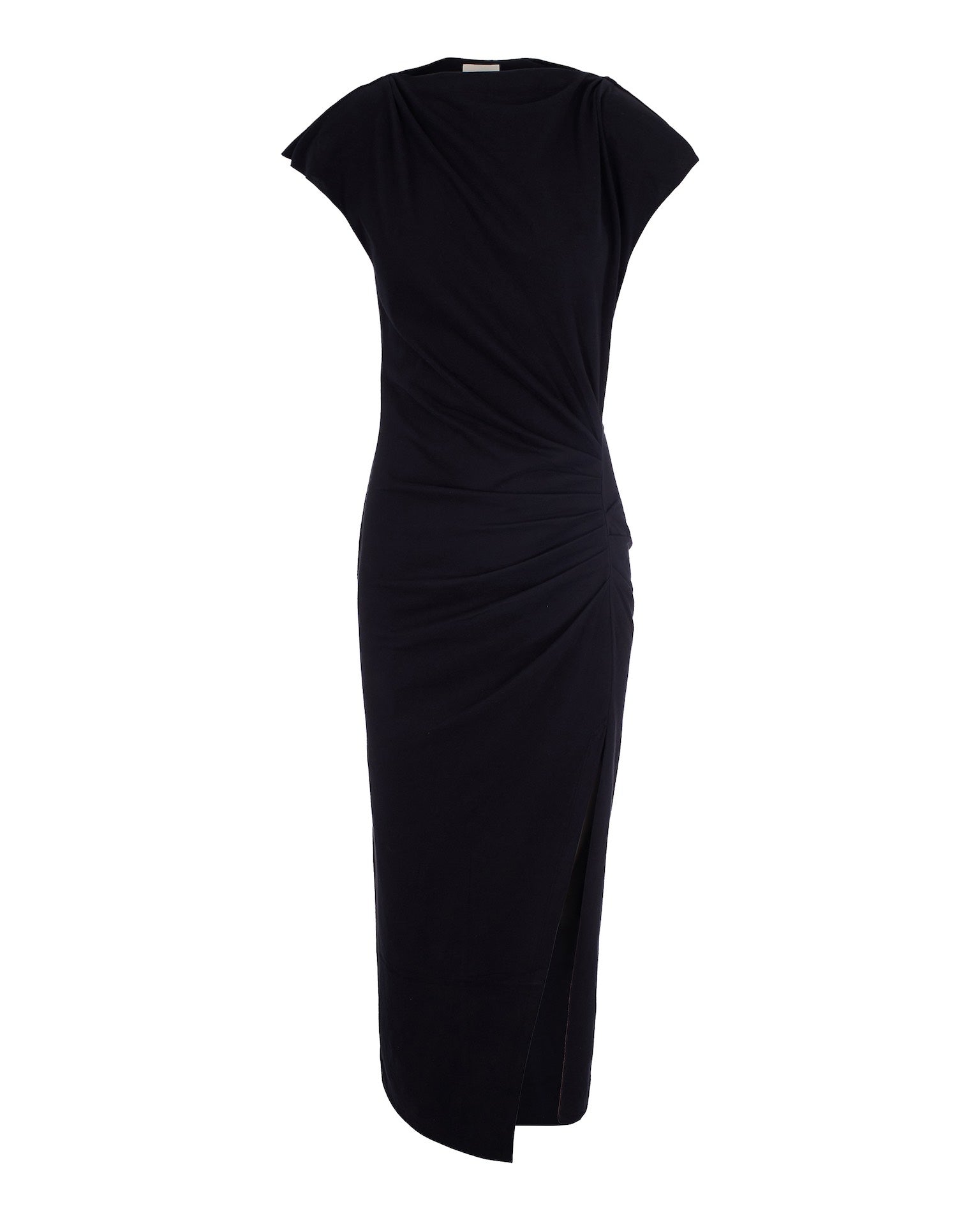 Boat-Neck Jersey Long Dress
